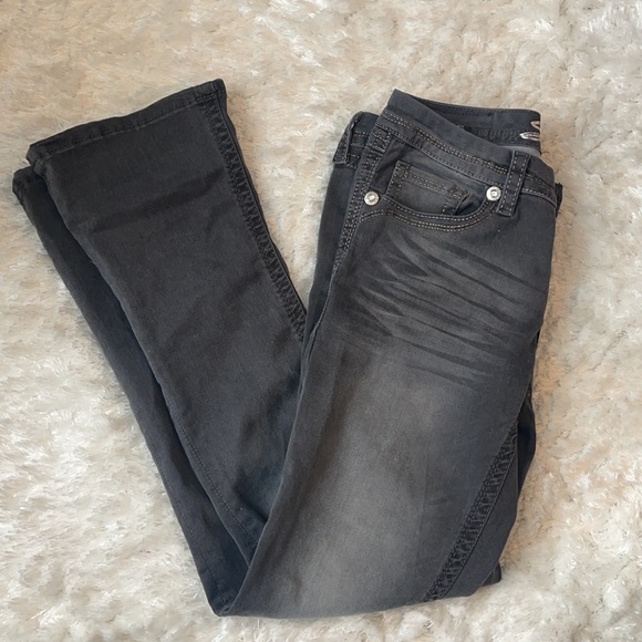 Seven7 Rocker Bootcut Rhinestone Jeans - Picture 1 of 10